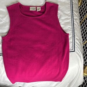 Sleeveless Deep Fuchsia Sleeveless Top